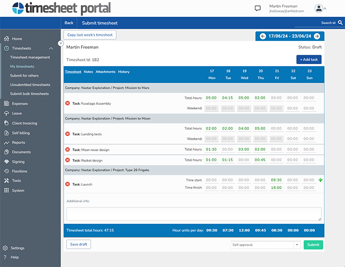 Timesheet Rates